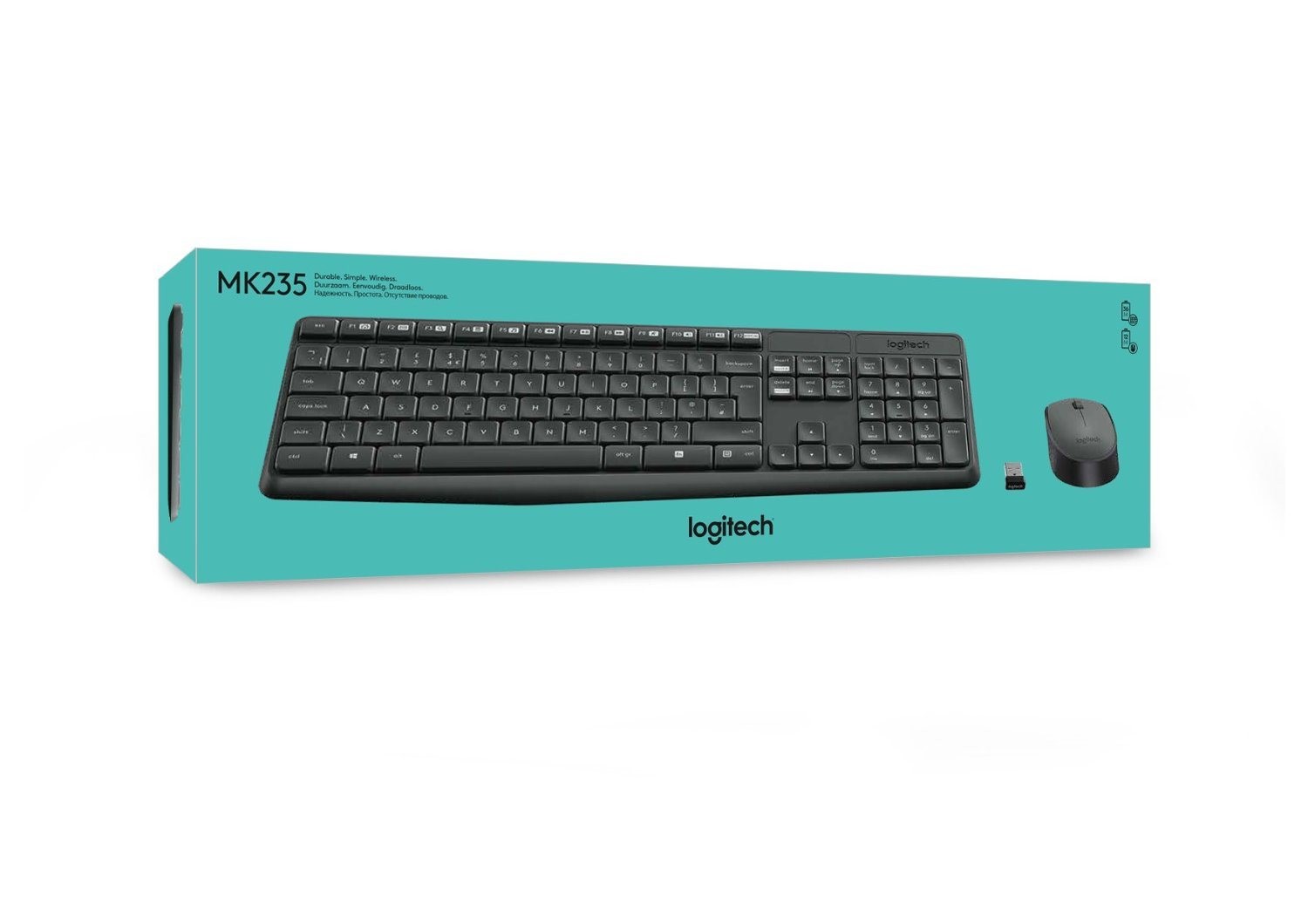 Bộ bàn phím chuột không dây Logitech Wireless Combo MK235