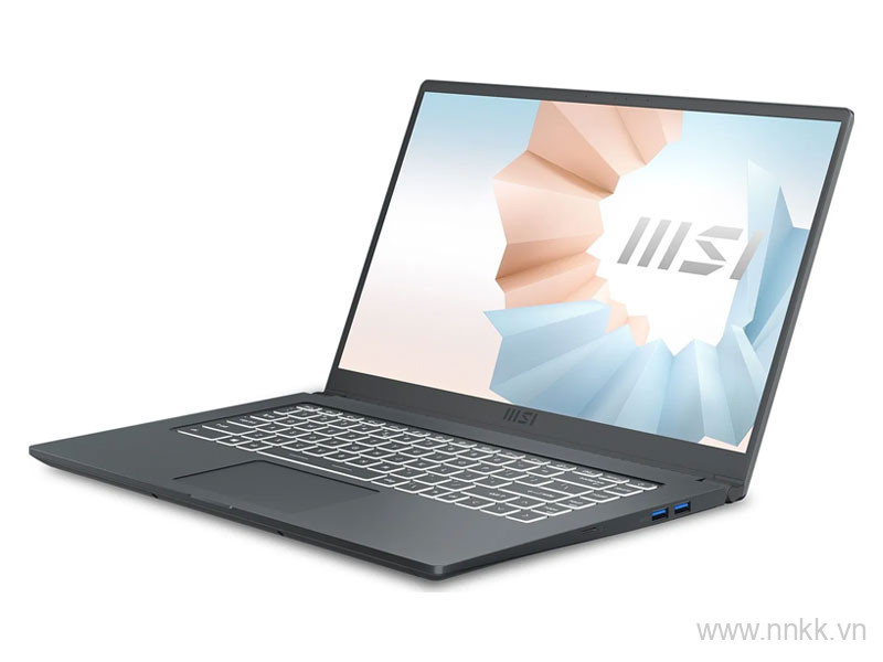 Laptop MSI Modern 15 A11M-NEW (Core™ i5-1155G7 | 8GB | 512GB | Intel® Iris® Xe | 15.6 inch FHD | Win 11 | Xám)