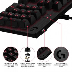 Bàn phím cơ chơi game Logitech G413 Carbon Mechanical Backlit Gaming Keyboard