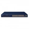 Managed Switch 24 cổng PoE PLANET GS-4210-24P2S, L2, 24Port PoE, 2SFP