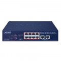 Switch PLANET GSD-1008HP 8-Port 10|100|1000T 802.3at PoE + 2-Port 10|100|1000T Desktop Switch (120W)