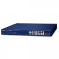 Switch PLANET GSW-1820HP 16-Port 1000T 802.3at PoE + 2-Port 1000X SFP Ethernet Switch (240W PoE Budget, Standard/VLAN/Extend mode)