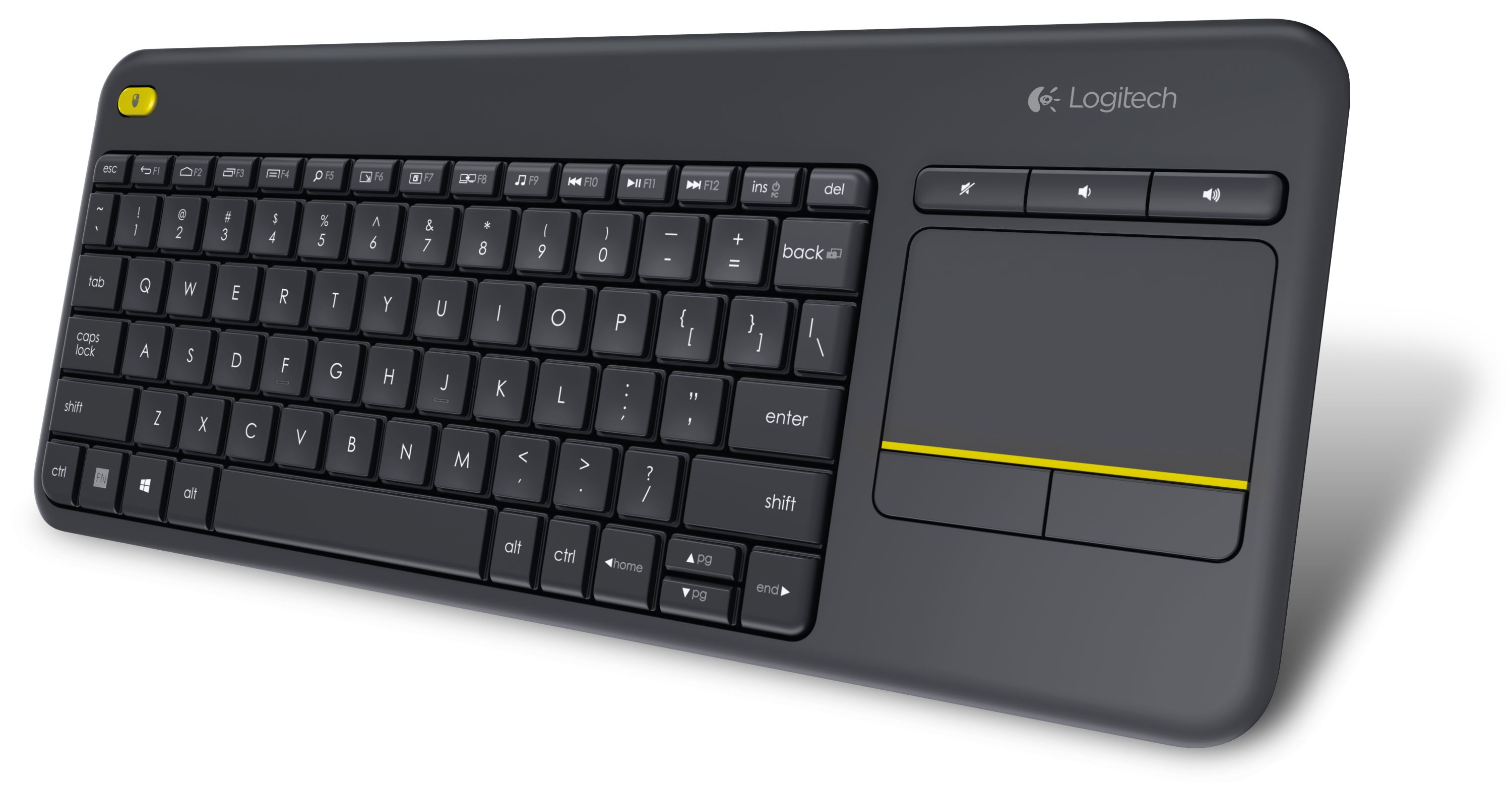 Bàn phím không dây Logitech Wireless Touch Keyboard K400 plus chuột cảm ứng