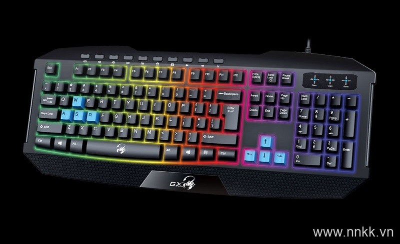 Bàn phím chơi game Genius Scorpion K215 Led 7 màu