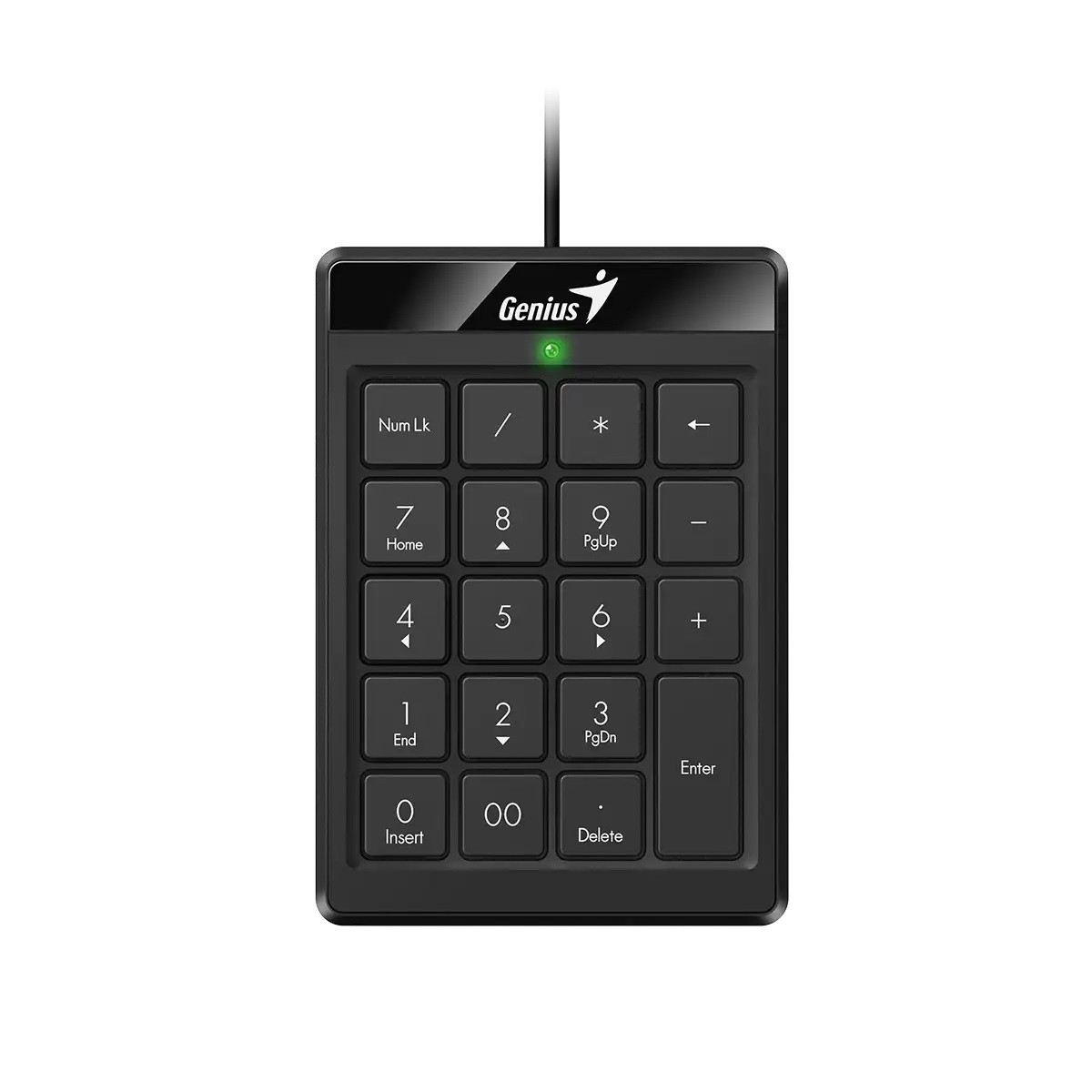 Bàn phím số Genius NumPad 110 USB có dây – 19 phím, thiết kế mỏng Chocolate, Plug & Play cho Laptop PC
