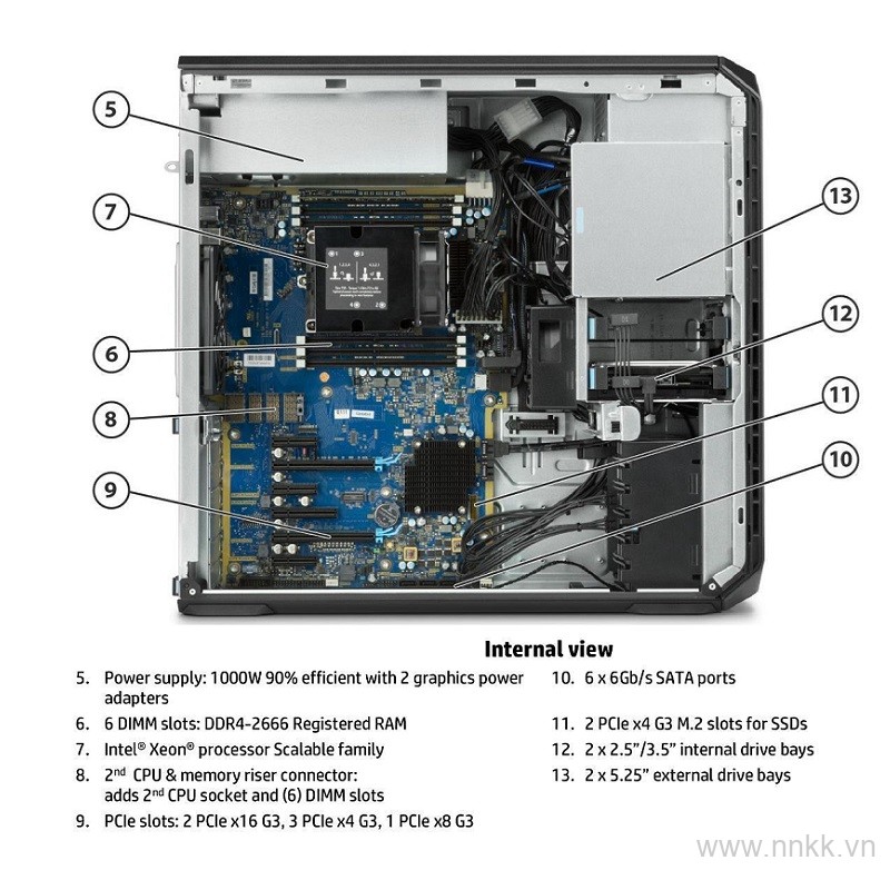 Máy trạm HP Z6 G4 Workstation Intel 3104 Xeon - Z3Y91AV