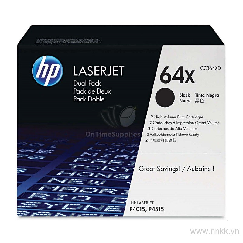 Mực in HP 64X cho máy in HP LaserJet P4014, P4015, P4515(24.000 trang)