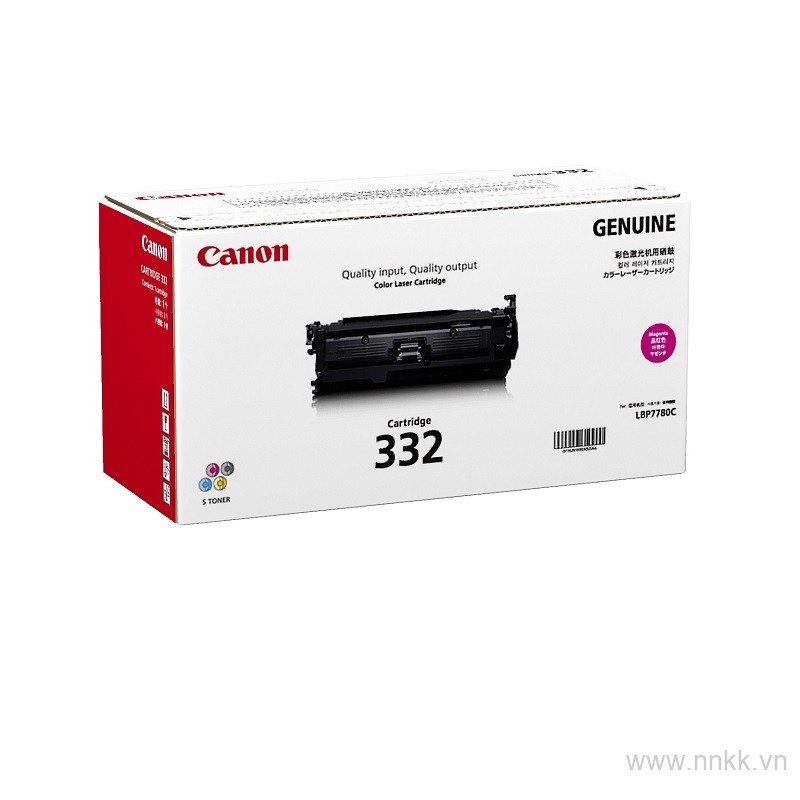 Cartrigde 332M Mực in laser màu đỏ cho máy Canon LBP 7080CX, CM3530, CP3525dn, CP3525n