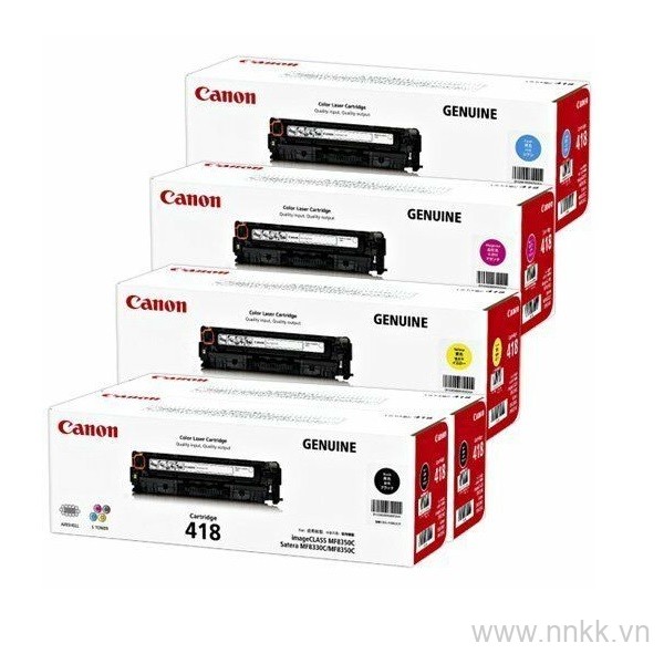 Catridge 418BK/C/M/Y Mực in Laser màu Canon MF8350Cdn, MF8380CDW