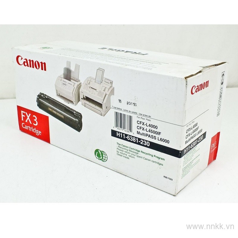 Cartrigde FX3 Mực in fax canon L200, L220, L240, L280, L295, L250, L350
