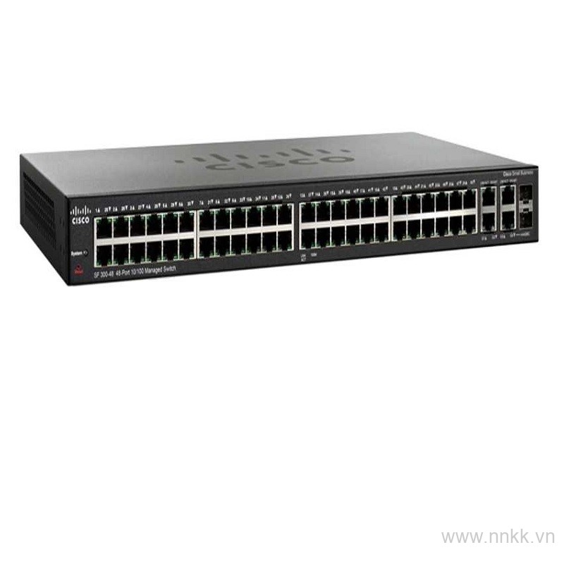 Thiết bị chuyển mạch SF300-48 48Port 10/100 Managed Switch with Gigabit uplinks