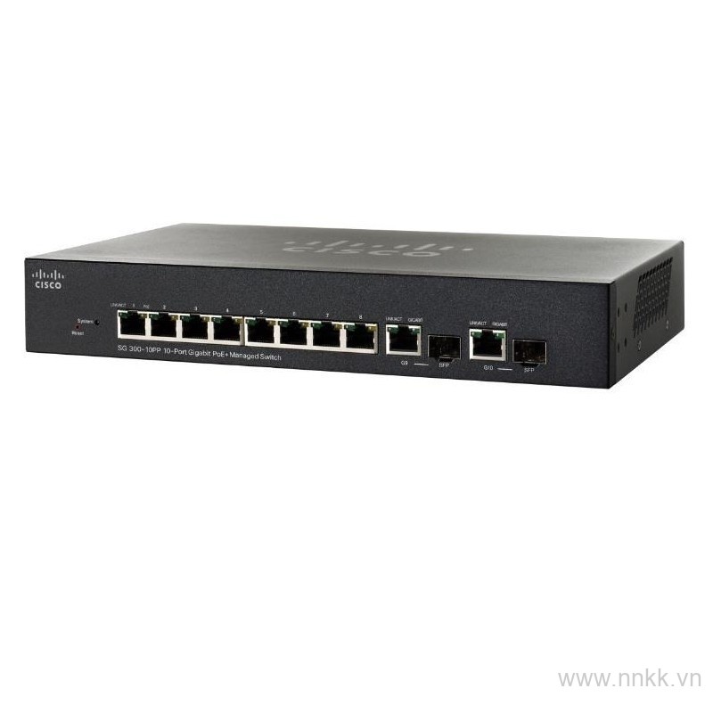 Thiết bị chuyển mạch SF300-10PP 10Port Gigabit POE Managed Switch