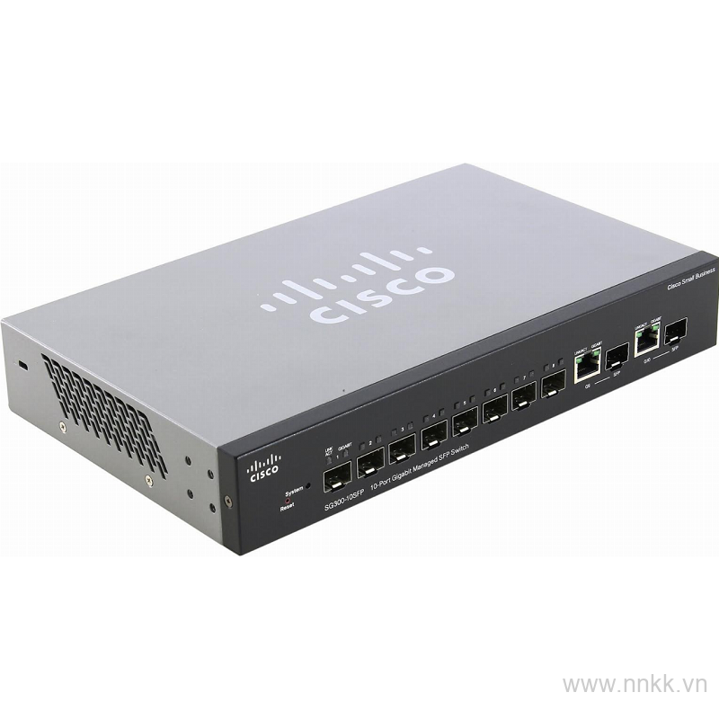 Thiết bị chuyển mạch SG300-10 10Port Gigabit Managed SFP Switch (8 SFP +2 Comb