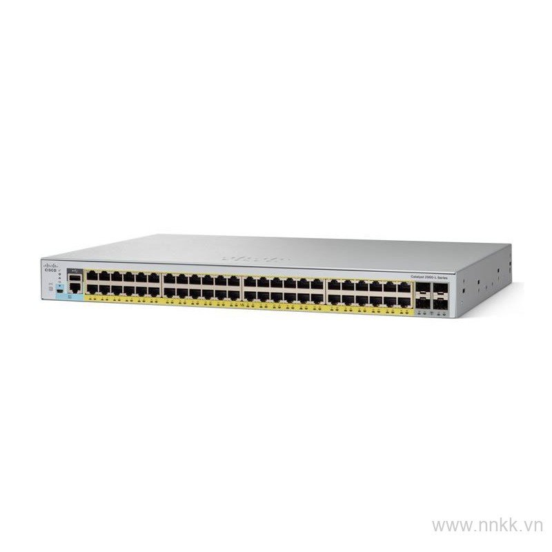 Thiết bị chuyển mạch Catalyst 2960L 48 port GigE, 4 x 1G SFP, LAN Lite, Asia Pac