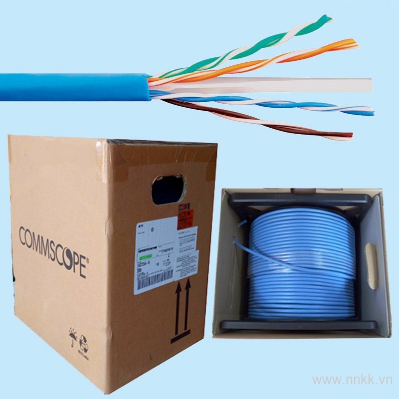 Cáp mạng AMP Category 6 UTP Cable, 4-Pair, 23AWG, Solid, CM, 305m, Blue
