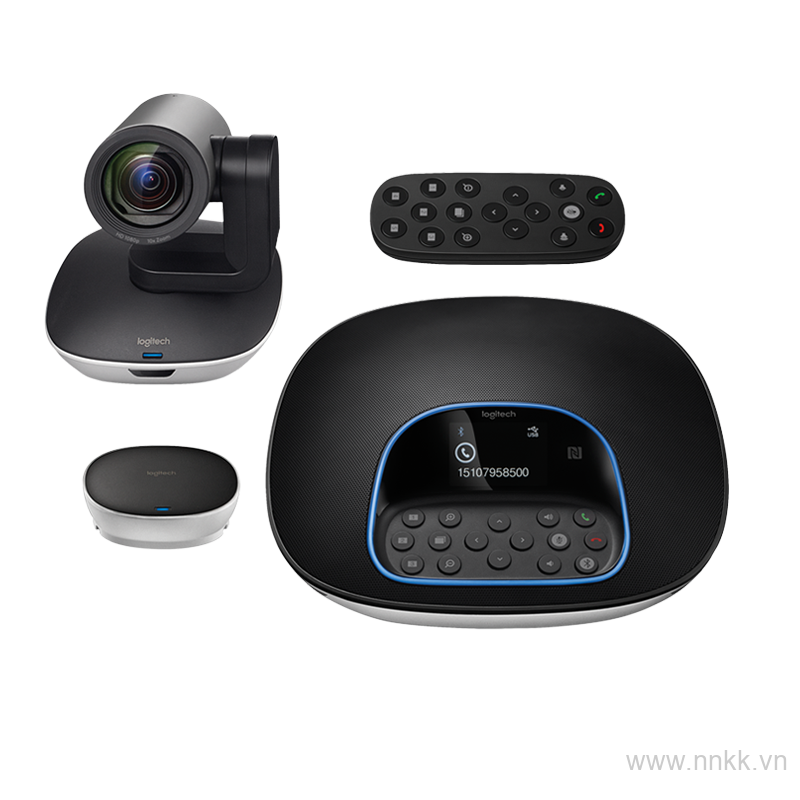 Webcam logitech group video conferencing họp trực tuyến cho 20 người