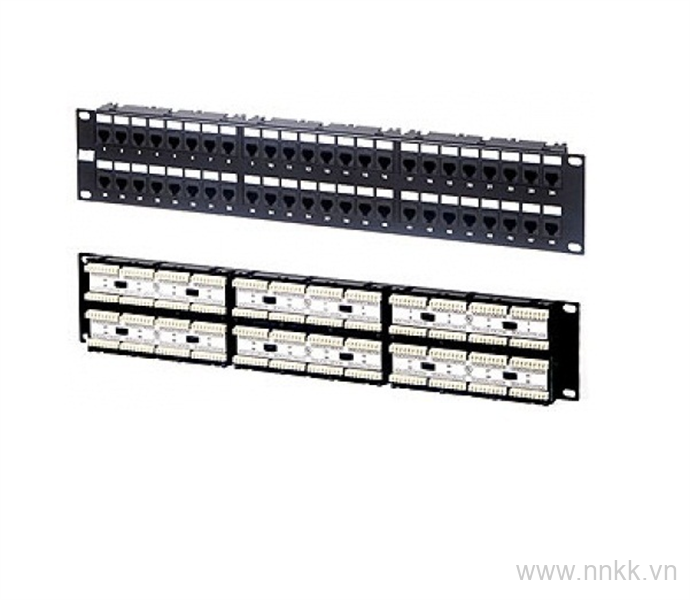 AMP 48 Ports SL Jack Patch Panel, Cat5e (Unload with Jack bag) -1479155-2