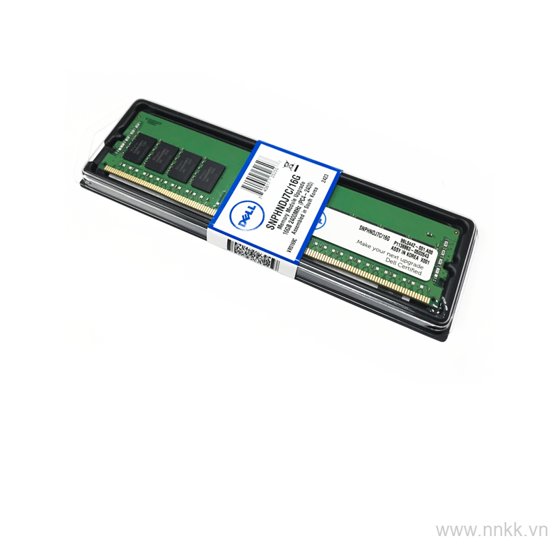 Bộ nhớ ram 8GB UDIMM, 2400MT/s, Single Rank, x8 Data Width, Customer Install