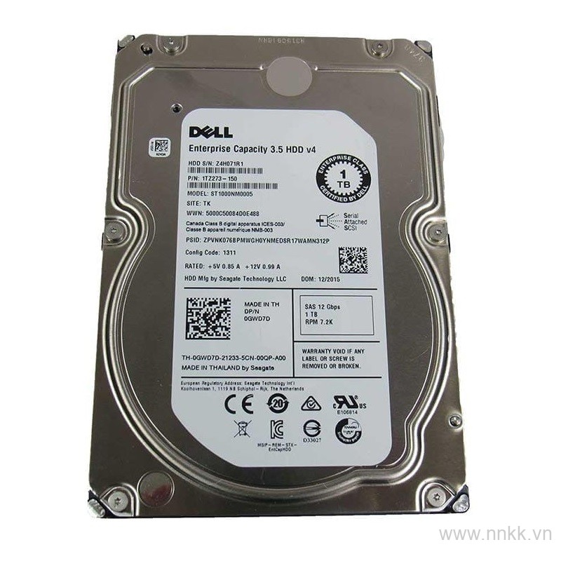 8TB 7.2K RPM NLSAS 12Gbps 512e 3.5in Hot-plug Hard Drive