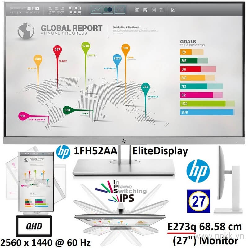 Màn hình HP EliteDisplay E273Q 27-inch