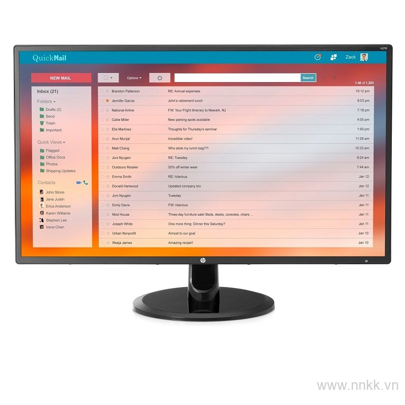 Màn hình máy tính HP V270 27-inch Monitor -2KZ35AA