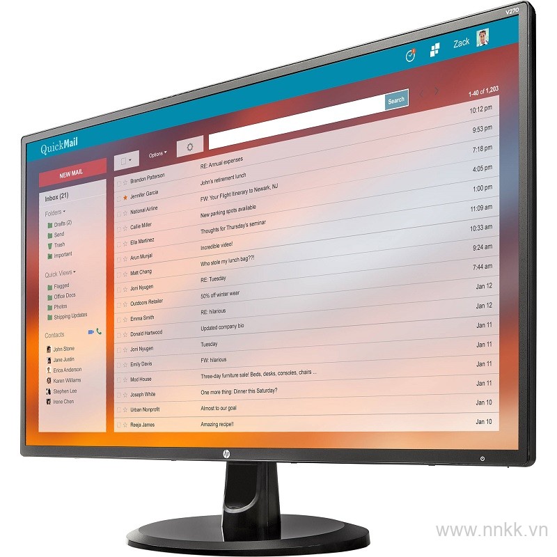 Màn hình máy tính HP V270 27-inch Monitor -2KZ35AA