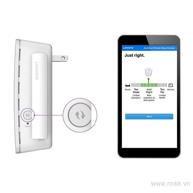 Bộ mở rộng WiFi Linksys RE6400 AC1200 BOOST EX