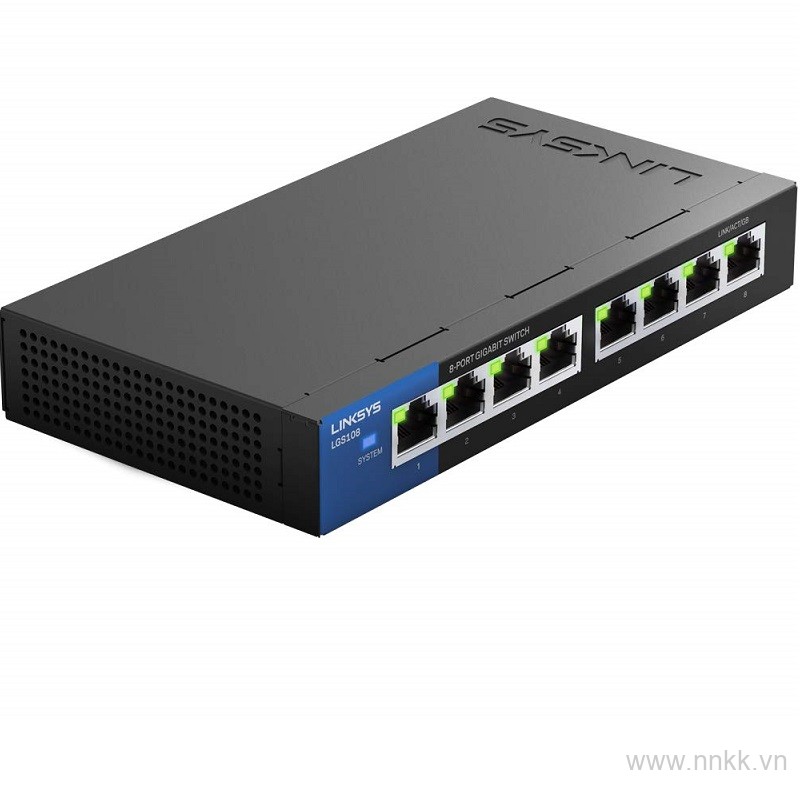 Switch Linksys Business 8-Port Desktop Gigabit (LGS108)