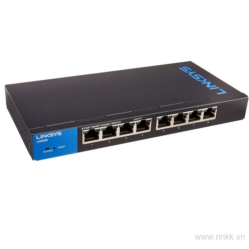 Switch 8 cổng Linksys LGS308 Smart Gigabit