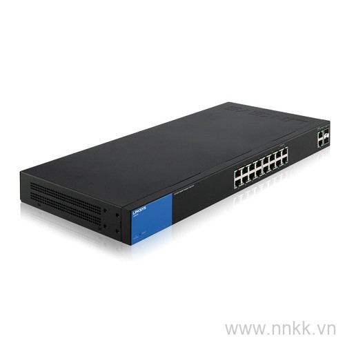 Switch16 cổng Linksys LGS318 Smart Gigabit + 2 port RJ45/SFP 