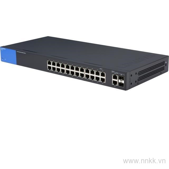 Switch 26 cổng Linksys LGS326 Smart Gigabit + 2 SFP combo