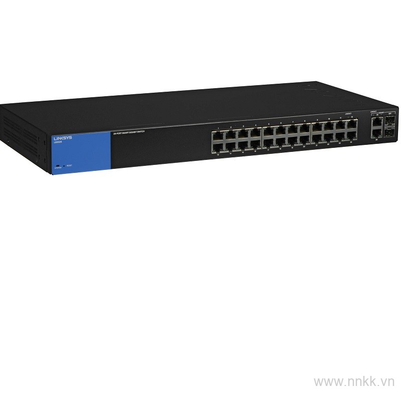 Switch 26 cổng Linksys LGS326 Smart Gigabit + 2 SFP combo