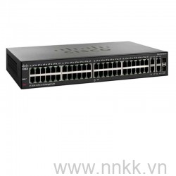 Thiết bị chuyển mạch SF300-48 48Port 10/100 Managed Switch with Gigabit uplinks