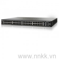 Thiết bị chuyển mạch SF300-48PP 48Port 10/100 PoE+ Managed Switch w/Gig uplinks