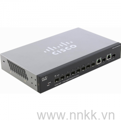 Thiết bị chuyển mạch SG300-10 10Port Gigabit Managed SFP Switch (8 SFP +2 Comb