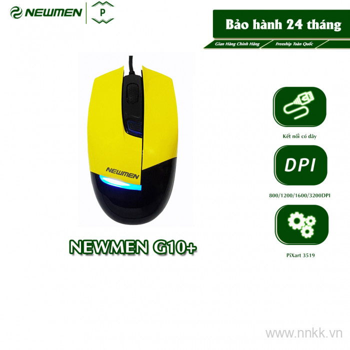 Cá mập newmen G10+- Chuột phát sáng dùng chơi Game và văn phòng