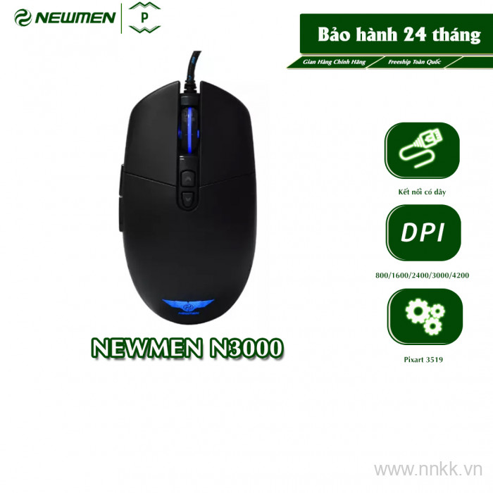 Chuột game newmen N3000 đối xứng