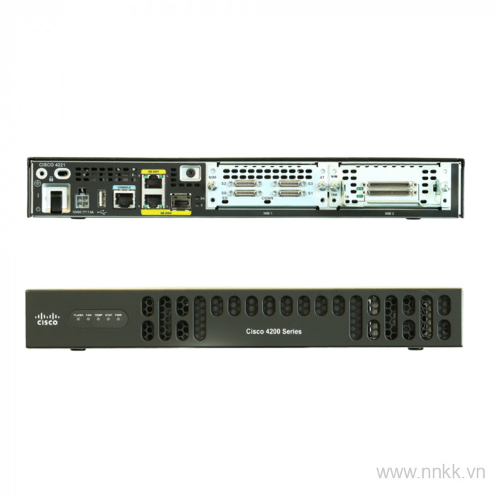 Thiết bị định tuyến Cisco ISR 4221 (2GE,2NIM,8G FLASH,4G DRAM,IPB)