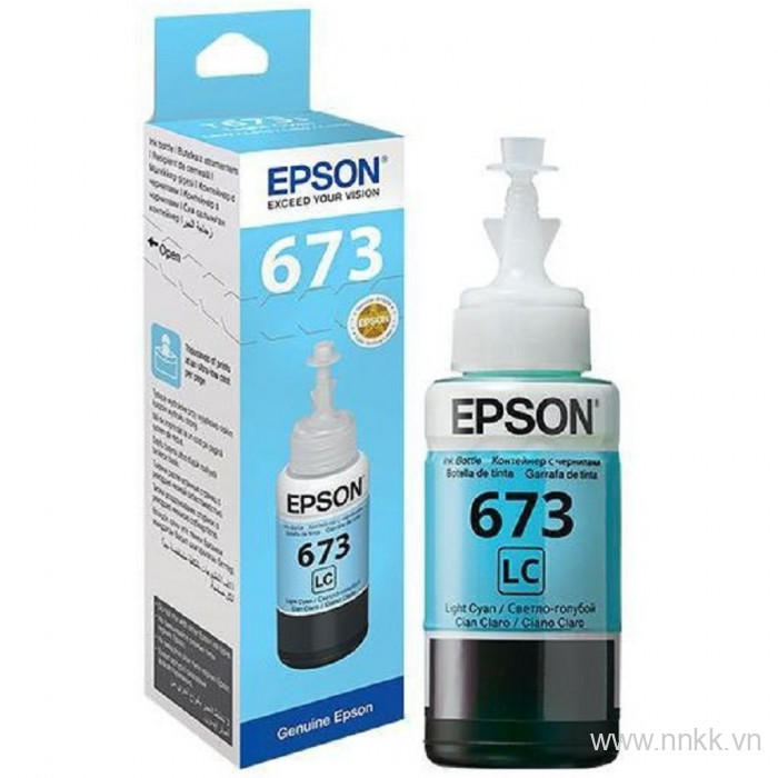 Mực màu xanh nhạt máy in Epson L800,Epson L805,Epson L810,Epson L850, Epson L1800