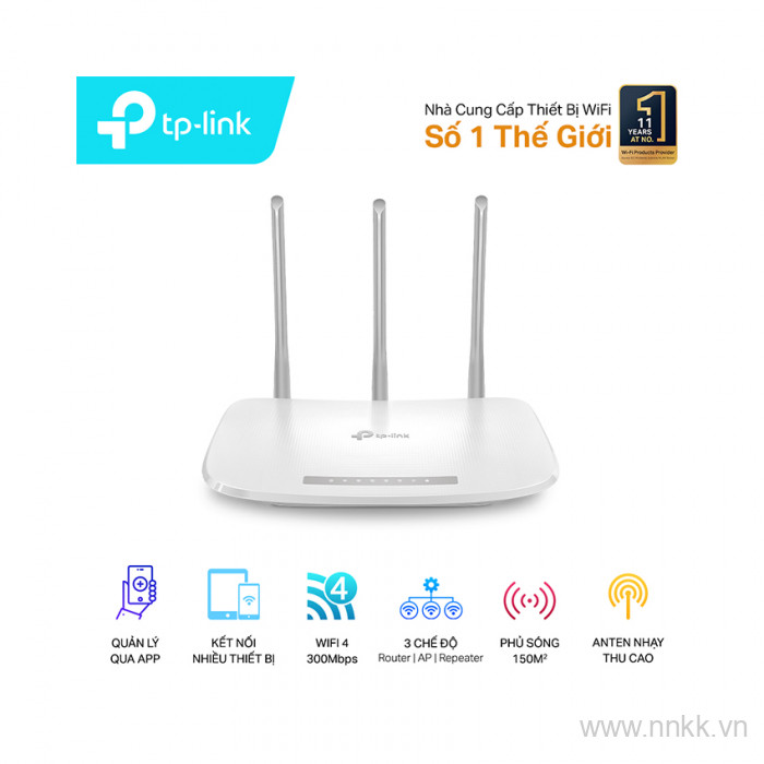 Bộ phát Wifi TP-LINK TL-WR845N 300 Mbps, 3 ăng ten rời