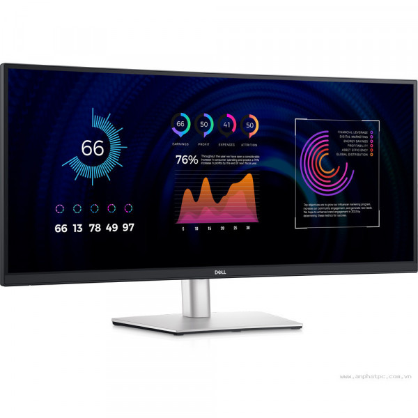 Màn hình DELL 34  Monitor- Curve(3800R) : Kích thước: 34 inches, Độ phân giải: WQHD (3440 x 1440), Tỉ lệ: 21:9
