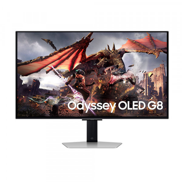 Màn hình Gaming 32 inch Samsung Odyssey G8 OLED LS32DG802, 240Hz 4K, HAS (Chân đế có thể điều chỉnh độ cao, xoay 90*), Smart Monitor OLED,  Wifi, Bluetooth, Microsoft Office, có loa 10W, Remote