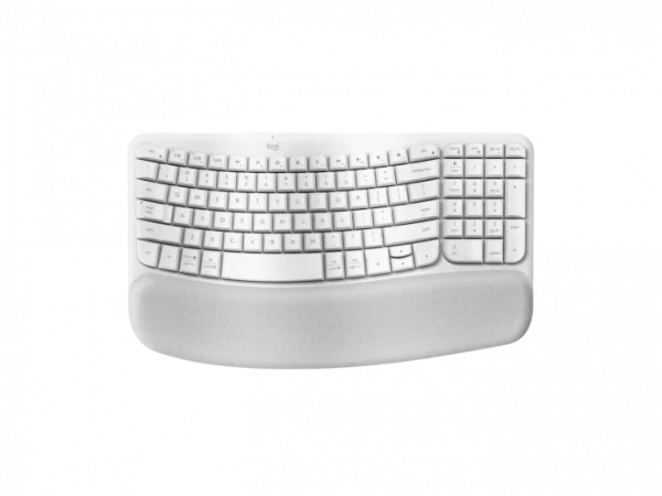  Bàn phím công thái học Logitech Wave Keys, màu trắng (920-012282)