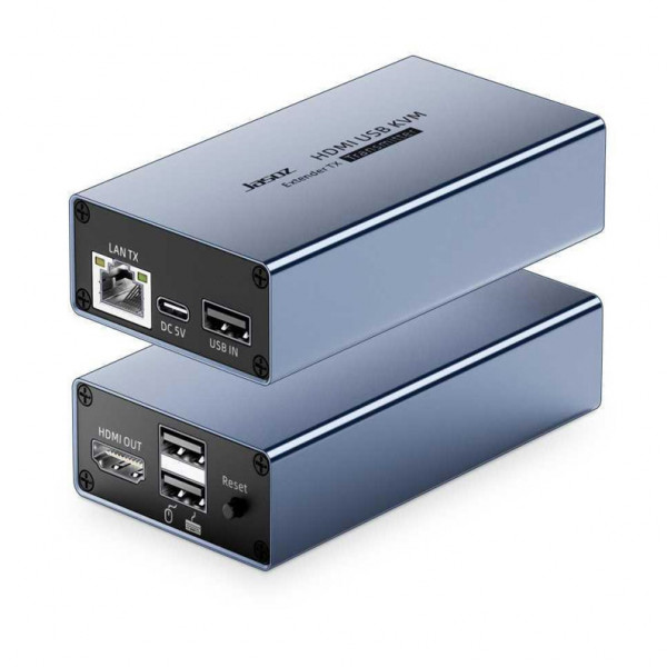Bộ mở rộng HDMI KVM 150m Jasoz T-G183 | Truyền HDMI + USB qua LAN | 1080P 60Hz