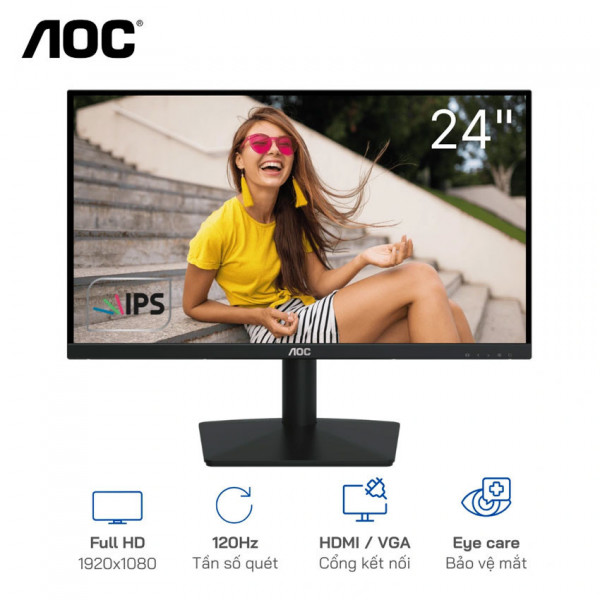 Màn hình AOC 24B15H3/71 23.8 inch FHD IPS 120Hz 1ms HDMI VGA