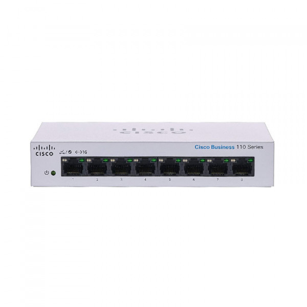 Thiết bị chuyển mạch Cisco CBS110-8T-D-EU 8 Port Gigabit Desktop Chính hãng