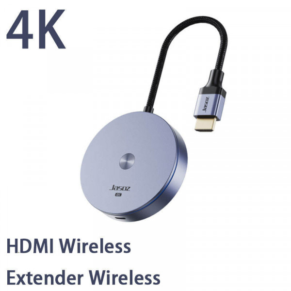 Bộ HDMI Không Dây 4K JASOZ G144 – Truyền Màn Hình Điện Thoại Laptop Lên TV Máy Chiếu Wifi 5GHz 2.4GHz