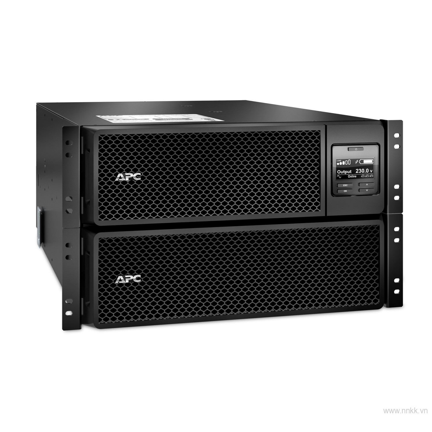 Bộ lưu điện APC SRT10KRMXLI, APC Smart-UPS On-Line, 10kVA/10kW, Tower, 230V/400V, 6x C13+4x C19 IEC outlets, Network Card, Extended runtime, W/ rail kit