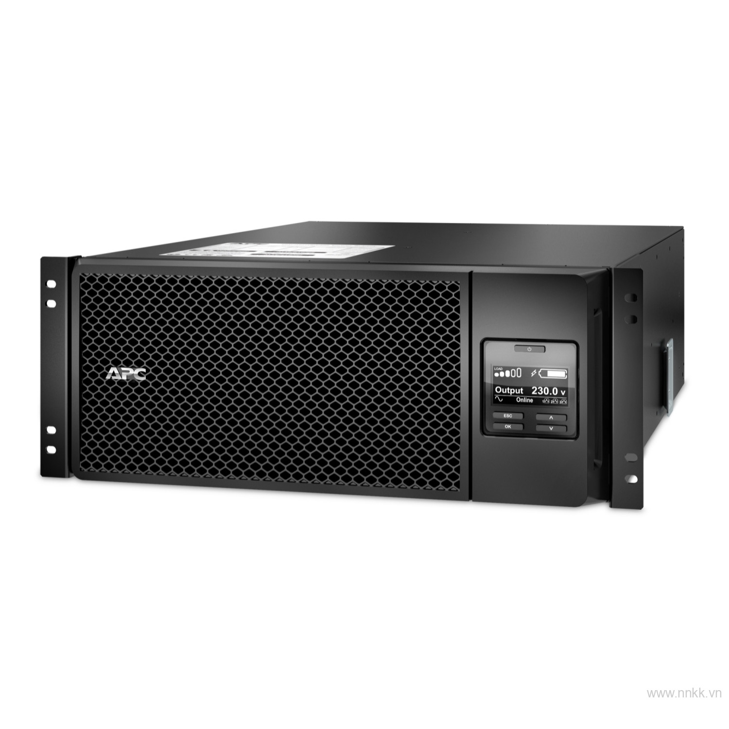 Bộ lưu điện APC SRT6KRMXLI, APC Smart-UPS On-Line, 6kVA/6kW, Rackmount 4U, 230V, 6x C13+4x C19 IEC outlets, Network Card, Extended runtime, W/ rail kit