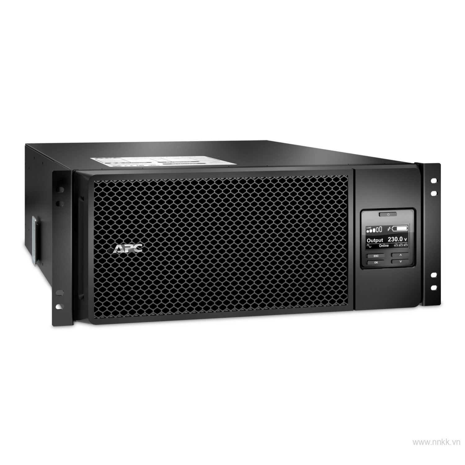 Bộ lưu điện APC SRT6KRMXLI, APC Smart-UPS On-Line, 6kVA/6kW, Rackmount 4U, 230V, 6x C13+4x C19 IEC outlets, Network Card, Extended runtime, W/ rail kit